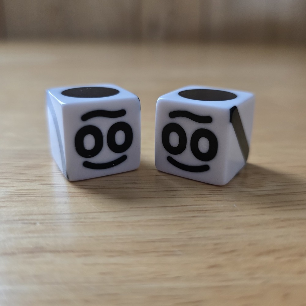 Doodle Dice 2 Dice 2005 Replacement Pieces Parts Arch Dash Dot Slant Squiggle